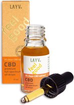 LAYV® CBD Olie 5% [500 mg] Full Spectrum Druppels - Natuurlijk Extract met Terpenen - Milde Smaak - Vegan - Maximale Potentie