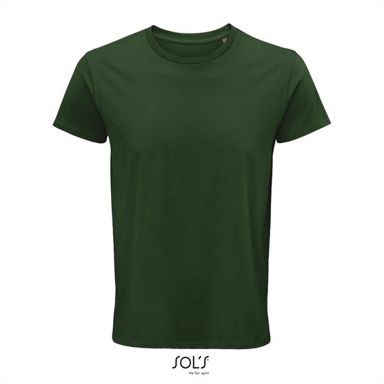 SOL'S - Crusader T-shirt - Donkergroen - 100% Biologisch katoen - XS