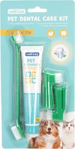 Nobleza Dierentandenborstel - tandenborstels voor honden en katten - kattentandpasta - hondentandpasta