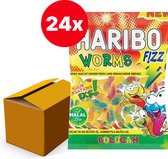 Haribo Halal - Worms Fizz - boîte 24 sachet de 80 grammes