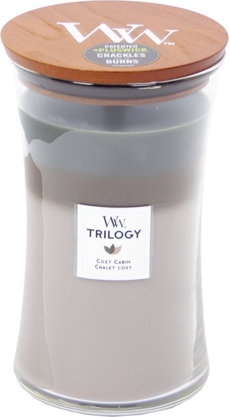 Bougie Parfumée Grande Trilogie Woodwick Hourglass - Cabine Cosy