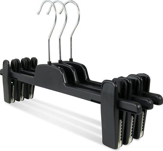 Home&Garden - Cintres pour pantalons - Cintre pour vêtements - 20 pièces - plastique - caoutchouc antidérapant - Jupes jupes
