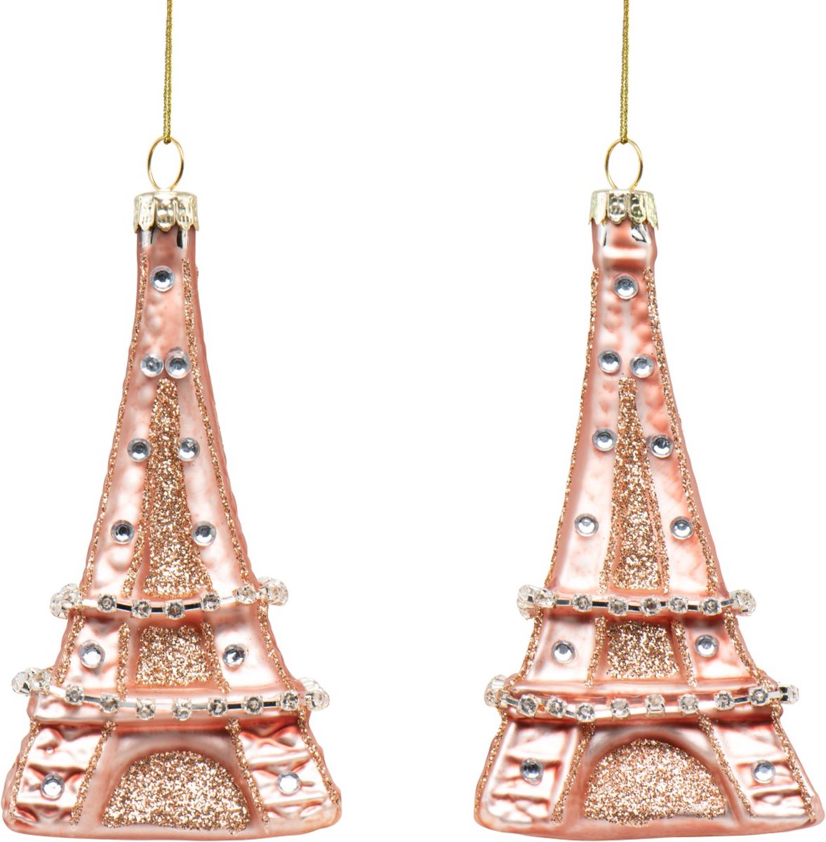Ornament Paris glas h10 cmKurt S. Adler