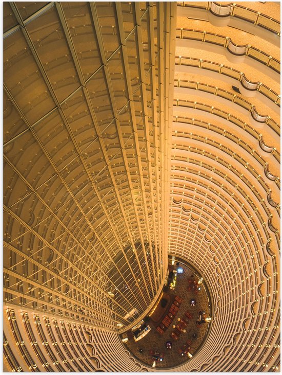 WallClassics - Poster (Matte) - Hotel en Chine - Grand Hyatt Shanghai - 30x40 cm Photo sur Papier Poster avec un aspect Mat