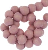 Houten Kralen Vintage Look (12 mm) Misty Rose (70 stuks)