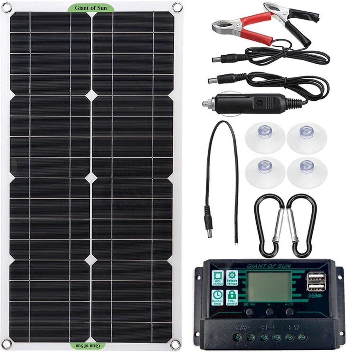 Draagbare zonnepaneelkit