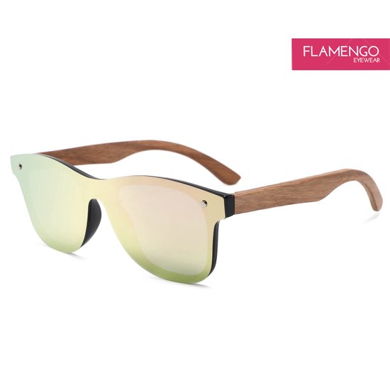 FLAMENGO Randloze Zonnebril - Sunglasses - Festival - Sport - Wintersport - Strand - Ski zonnebril - UV400 - Gepolariseerd - Geschikt voor dames/heren - Stijlvol Design - incl. brillenzakje van FLAMENGO — afbeelding 2