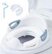 Bol.com Toiletbril Voor Kinderen - Potjestrainer - WC white- Bril Met PU-Spatbescherming - Antislip Zitverhoging - Leerpotten - ... aanbieding