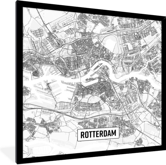 Poster - Stadskaart Rotterdam - Plattegrond