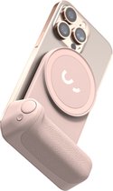 ShiftCam SnapGrip magnetische telefoongrip - MagSafe compatibel - inclusief magnetische bevestiging - met ingebouwde powerbank - draadloze ontspanknop - ergonomisch ontwerp - pink (roze)