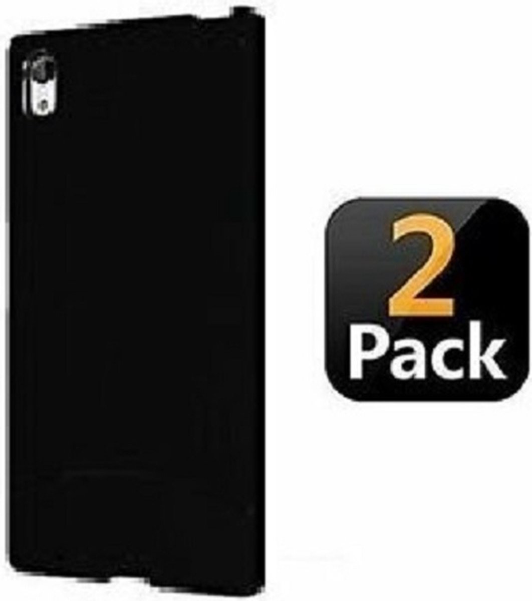 Sony Xperia Z5 Hoesje TPU Siliconen Zwart 2x