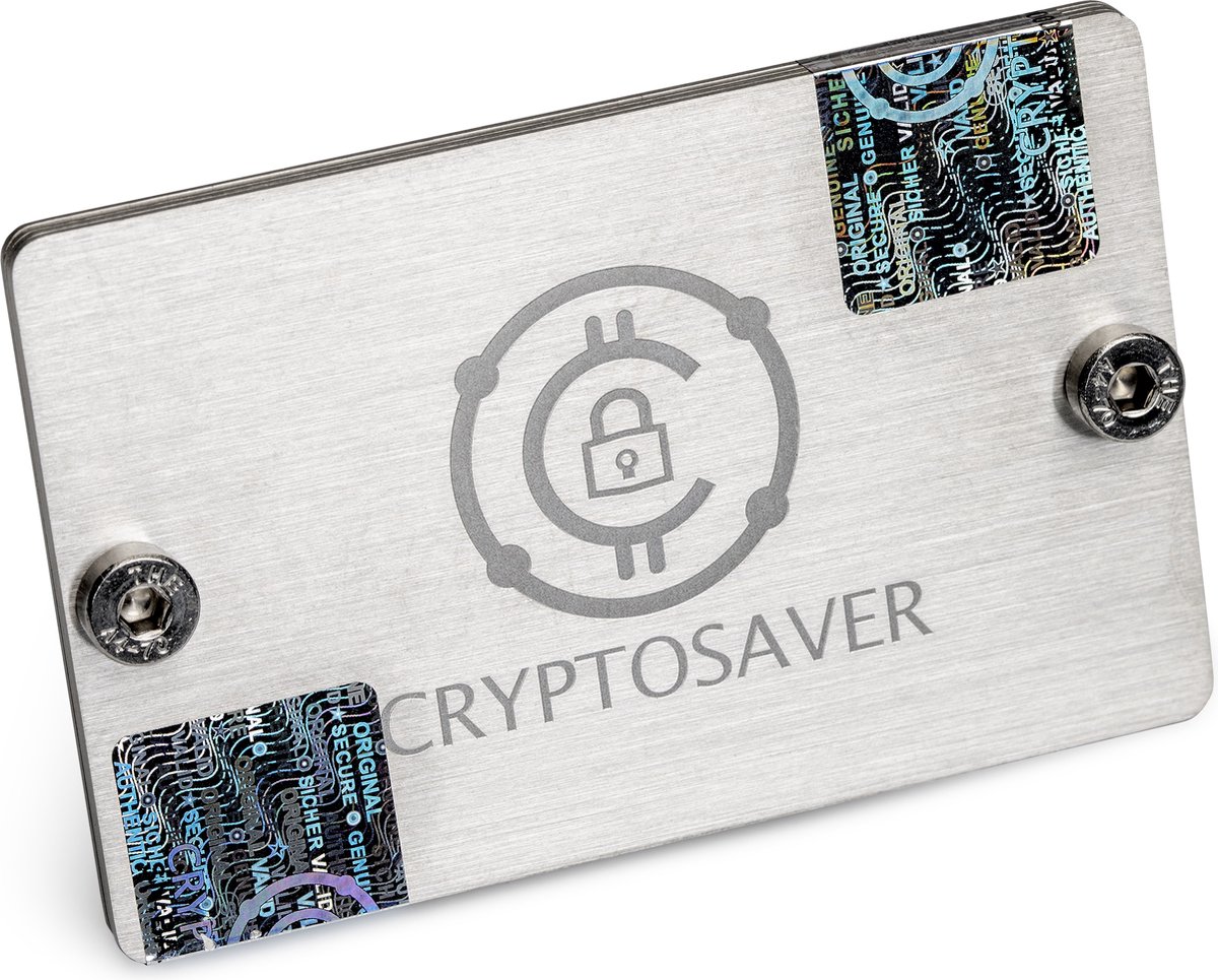 Crypto Seed Phrase Wallet - Roestvrij Staal - Incl. Graveerpen - Voor  Bitcoin & Ethereum