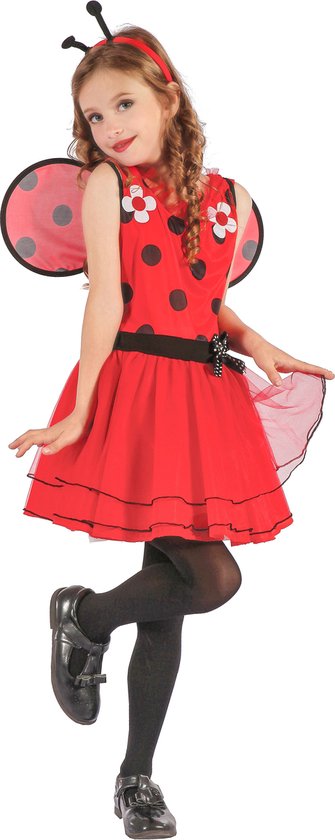 Vegaoo - Bloemen lieveheersbeestje kostuum voor meisjes