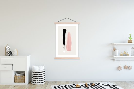 Porte-affiche avec affiche - Affiche scolaire - Peinture - Pastel - Design - 120x180 cm - Lattes vierges