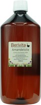 Amandelolie Puur Liter - Koudgeperste, Zoete Amandel Olie voor Huid en Haren - Sweet Almond Oil - PET Fles