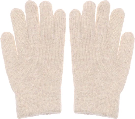 Handschoenen - Beige | Harig / Fluffy Polyacryl | One Size 19,5 x 10 cm | Fashion Favorite