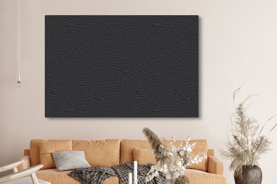 Canvas schilderij 150x100 cm - Wanddecoratie Leer - Structuur - Dierenhuid - Muurdecoratie woonkamer - Slaapkamer decoratie - Kamer accessoires - Schilderijen