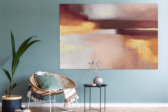 Peinture sur Toile Peinture - Abstrait - Pastel - 180x120 cm - Décoration murale XXL