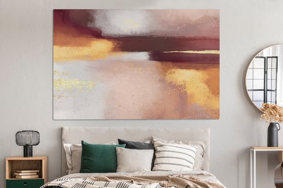 Peinture sur Toile Peinture - Abstrait - Pastel - 180x120 cm - Décoration murale XXL