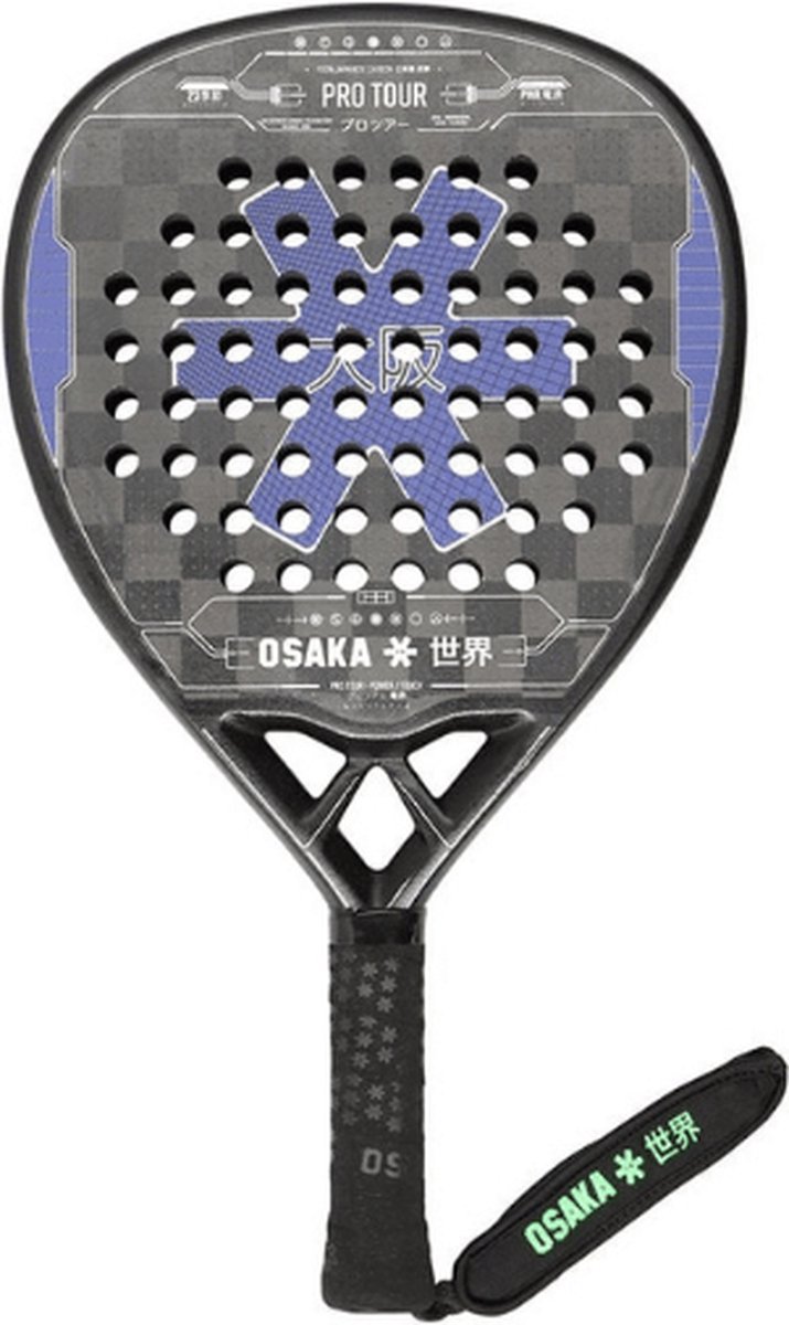 Osaka - Padel Racket - Pro Tour Power Touch 23 - Zwart Paars