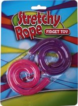 Super stretchy sticky rope - Roze / Paars - Siliconen - 2 Stuks - Speelgoed - Cadeau - Spelen