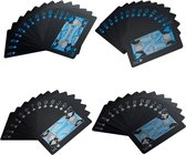 *** 2 sets Black and Blue Speelkaarten Waterdicht - Poker Kaarten Waterdicht - 108 Kaarten