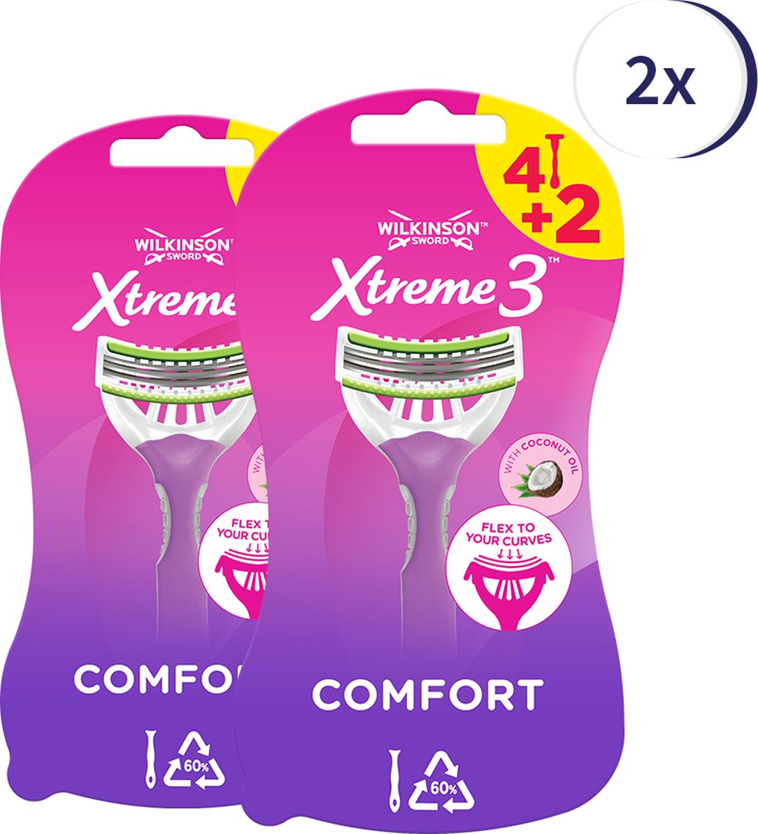 Wilkinson Sword Xtreme 3 Beauty - 12 stuks - Scheermesjes - Voordeelverpakking