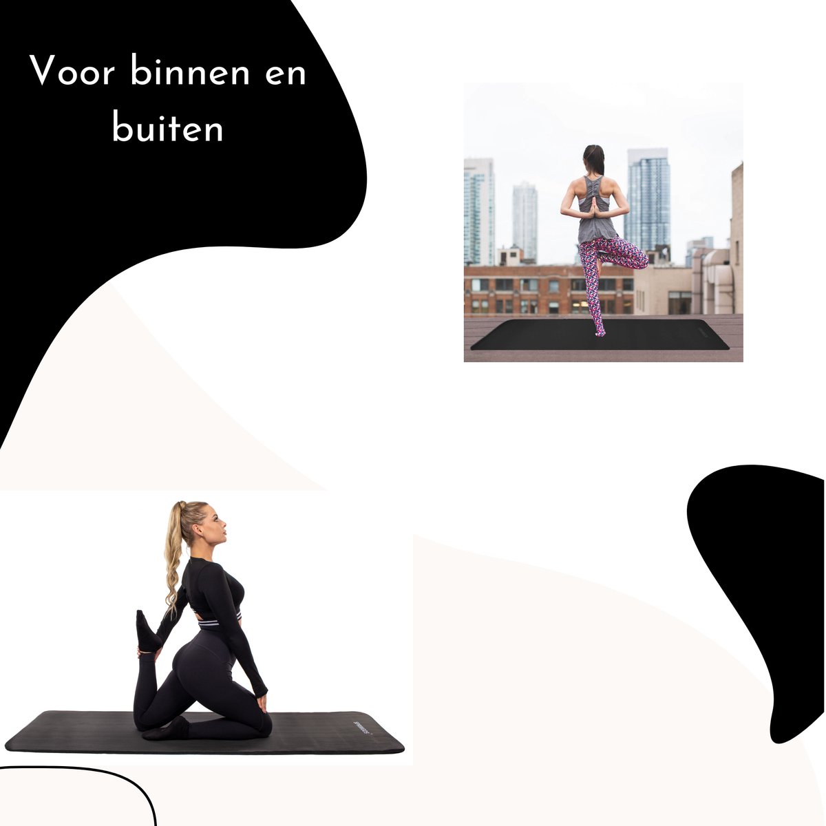 Springos Yoga Mat - 15mm Dik thumbnail 5