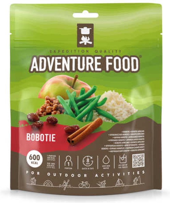 Adventure Food - Afrikaanse Bobotie - outdoormaaltijd - vriesdroogmaaltijd - survival food - buitensportvoeding - prepper - trekkingfood