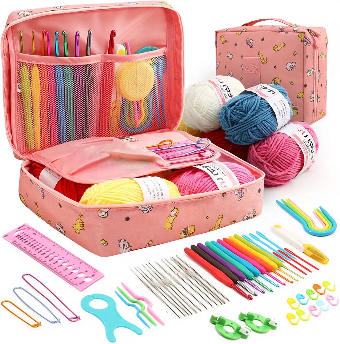Milward Soft Grip Haaknaaldenset | 6 ergonomische haaknaalden in koker