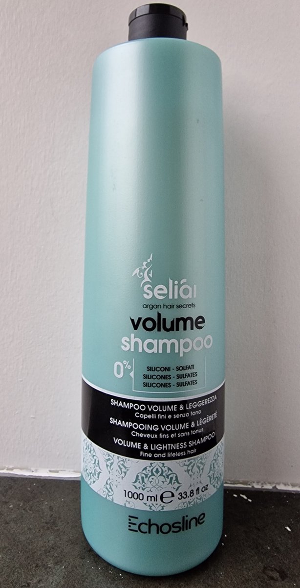Echosline Volume Shampoo 1000ml, For Fine and Lifeless Hair.