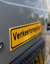 Verkeersregelaar Magneet Sticker 40cm x 8cm - GEEL - Klasse 3 Folie