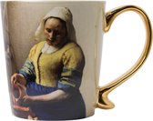Mug Het Melkmeisje Pastel avec Oreille dorée | Heinen Delft Bleu | Souvenir