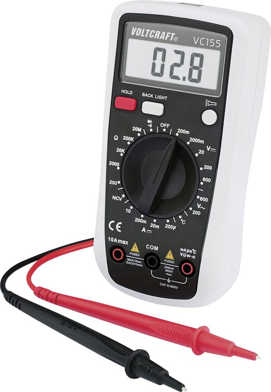 VOLTCRAFT VC151 Digital Multimeter – CAT III 600V Produktbild-Vorschau 5