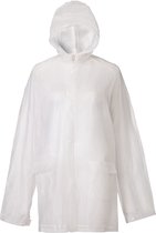 Poncho de pluie élégant imperméable transparent - Léger et réutilisable avec capuche - Transparent