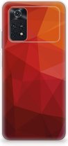 TPU Hoesje geschikt voor Xiaomi Poco M4 Pro 4G Polygon Red