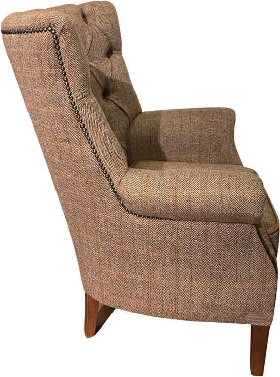Borges & Scott Nevis Flat Cap - 100% Handwoven Harris Tweed Wool, Water