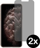 Smartphonica Privacy screenprotector voor iPhone 11 Pro Max tempered glass - 2 stuks geschikt voor Apple iPhone 11 Pro Max