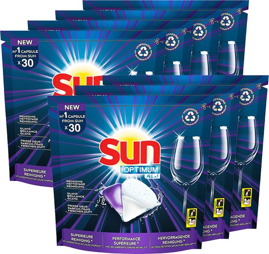 Promotion Sun Capsule lave vaisselle tout en 1 Absolu, 28 capsules