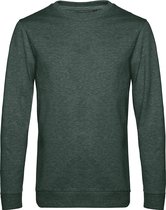 Sweater 'French Terry' B&C Collectie maat S Heather Dark Green