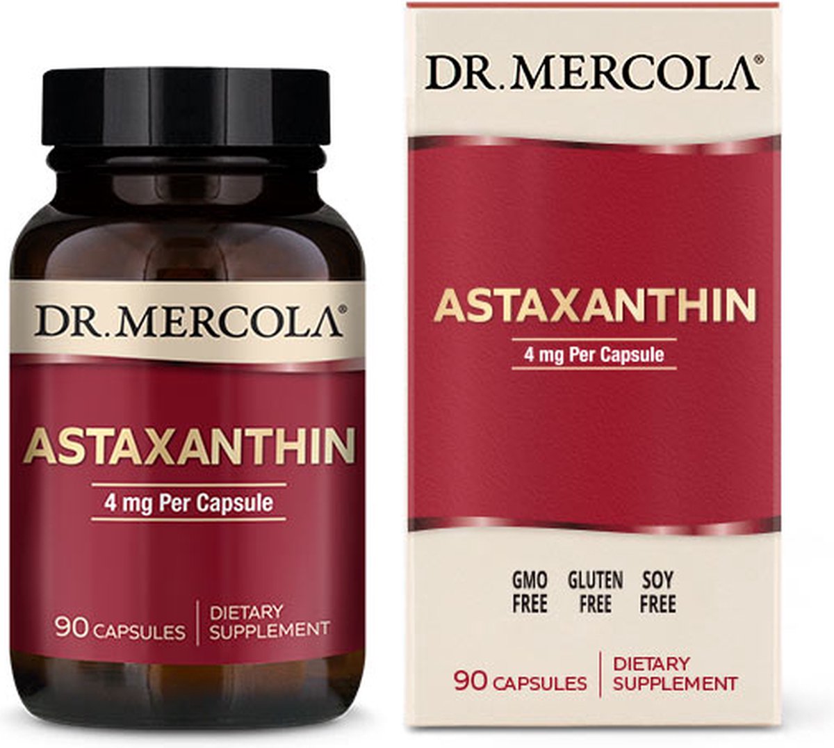 Goedkoopste Dr. Mercola - Astaxanthine - 4 mg - 90 capsules