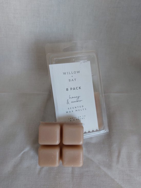Willow & Bay Scented Wax Melts - Honing & Amber - 8x10 gram - Wax Melts
