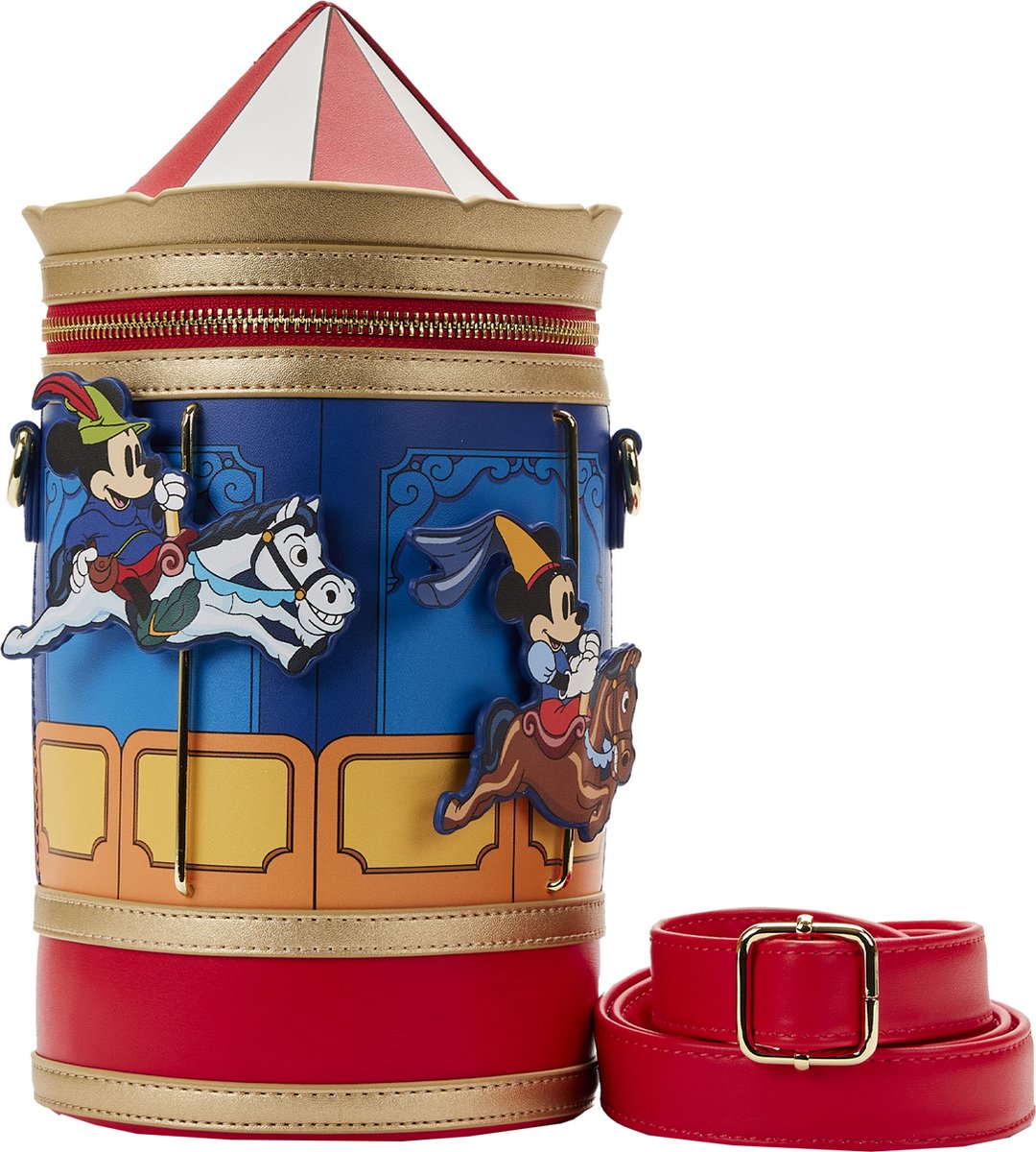 Disney Loungefly Crossbody Bag Brave Little Tailor Carousel
