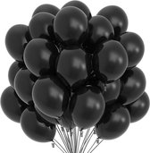Ballonnen - 10 Stuks - 12 Inch - 30 cm - Zwart - Latex Ballonnen - Feest - Verjaardag - Bruiloft - Decoraties - Baby Shower - Kinderen - Air Ballon - Zwart
