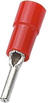 Pen kabelschoen (m) - 1,9mm / rood (100 stuks)
