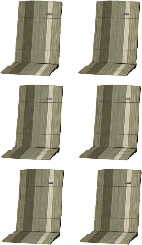 vidaXL Tuinkussen 4 st, Tuinkussens Hoge Rug, Tuinstoelkussen, Fauteuilkussen, Kussen voor Tuinstoelen, Rugkussen, Stof Antracietkleurig
