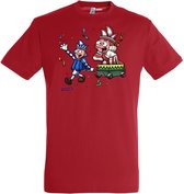 T-shirt Carnavalsoptocht | Carnaval | Carnavalskleding Dames Heren | Rood | maat XS