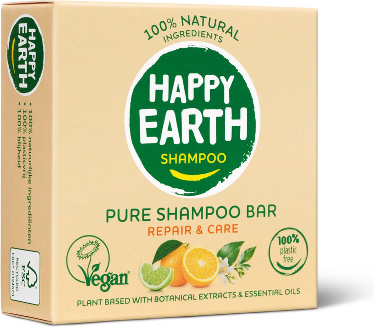 Happy Earth 100% Natuurlijke Shampoo Bar Repair & Care 70 gr