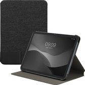 kwmobile hoes geschikt voor Apple iPad (2022) - Slanke tablethoes met standaard - Tablet cover in antraciet / zwart