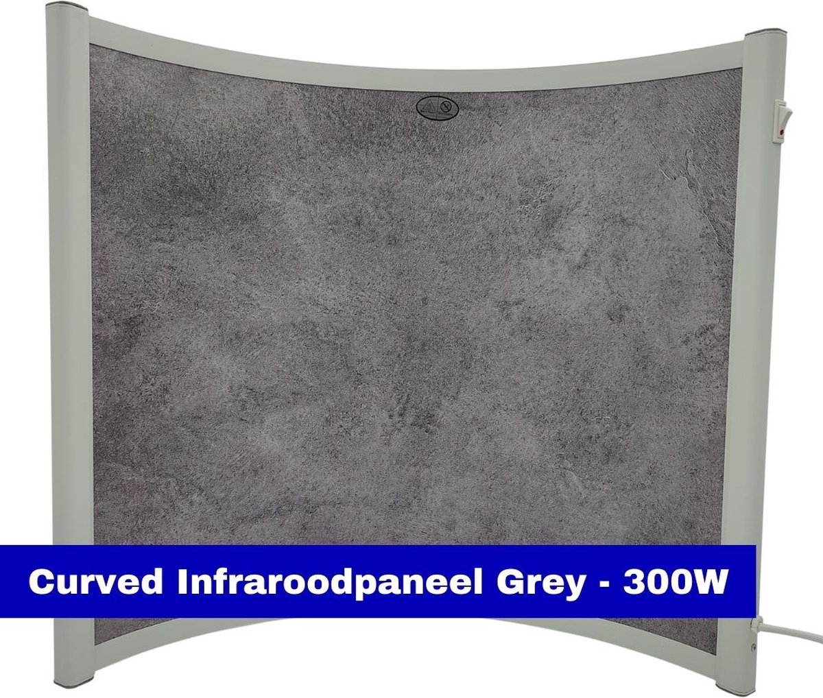VH Verplaatsbaar infraroodpaneel - Curved Stone - 300W - 55x52x20cm - 230V